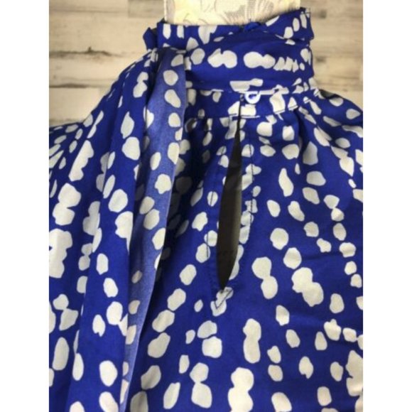 Dash K By Kardashians sz 00 Blue Gray Spot Neck - Picture 4 of 8